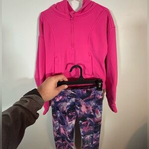 Member’s Mark Girls Hoodie & Leggings Set Pink / Purple Size Small 6/6X
